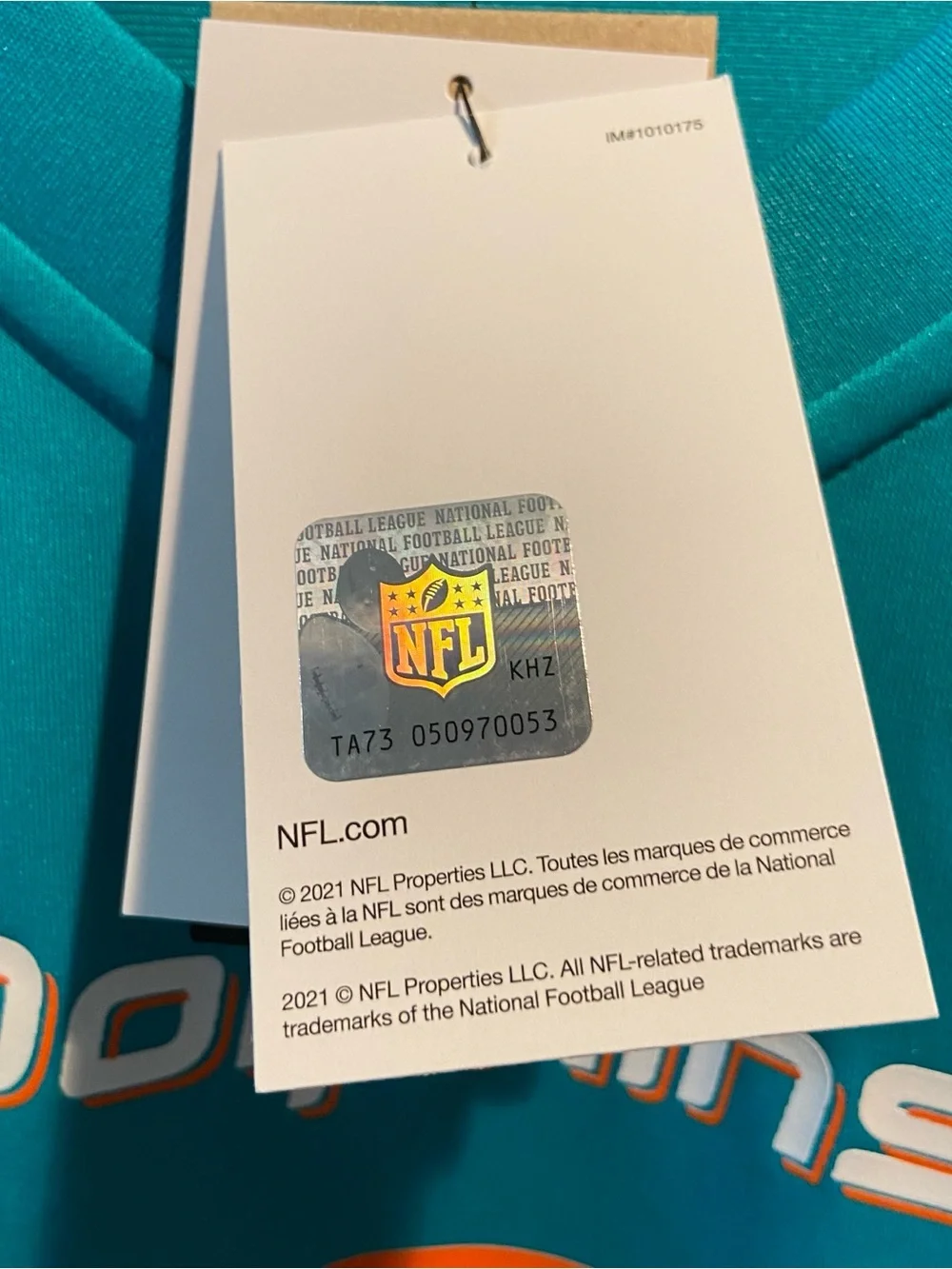 $130 NWT Nike Miami Dolphins - Tua Tagovailoa - Player Game Jersey  - Men’s L